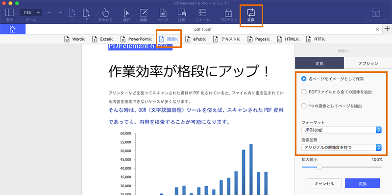 Macでpdfをjpeg画像に変換する方法