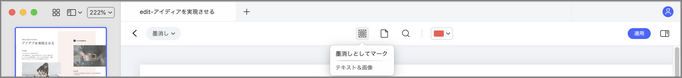 Mac PDF 墨消し