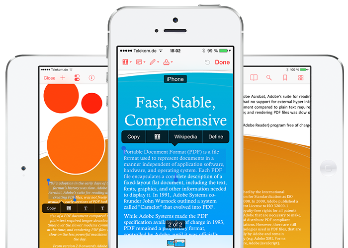 iPhone iPad PDF アプリ