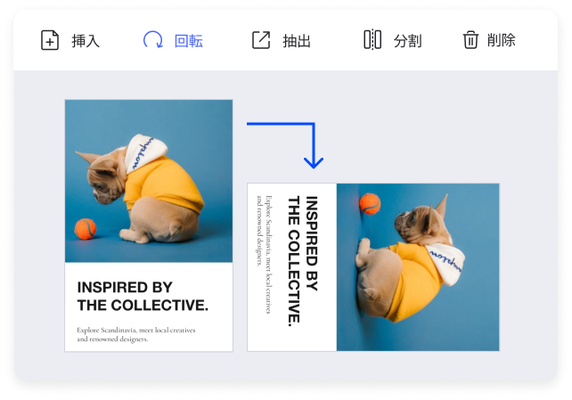 Mac版PDFのページ編集「回転」操作方法の説明画像２
