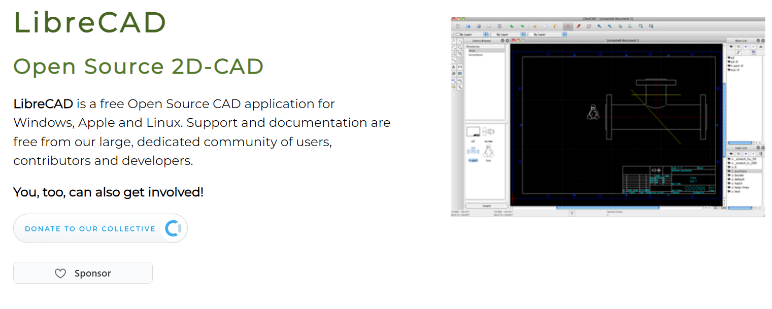 LibreCAD  DWG  PDF 変換