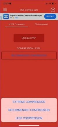 PDF Compressorで圧縮