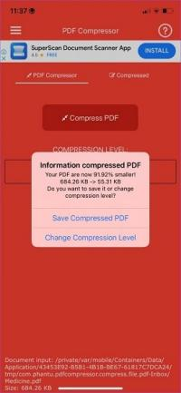 PDF Compressorで圧縮