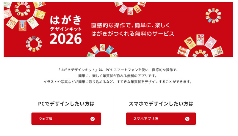 はがきデザインキット(日本郵便)