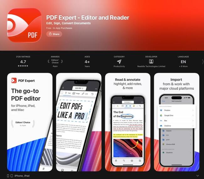 オススメのノートアプリPDF Expert