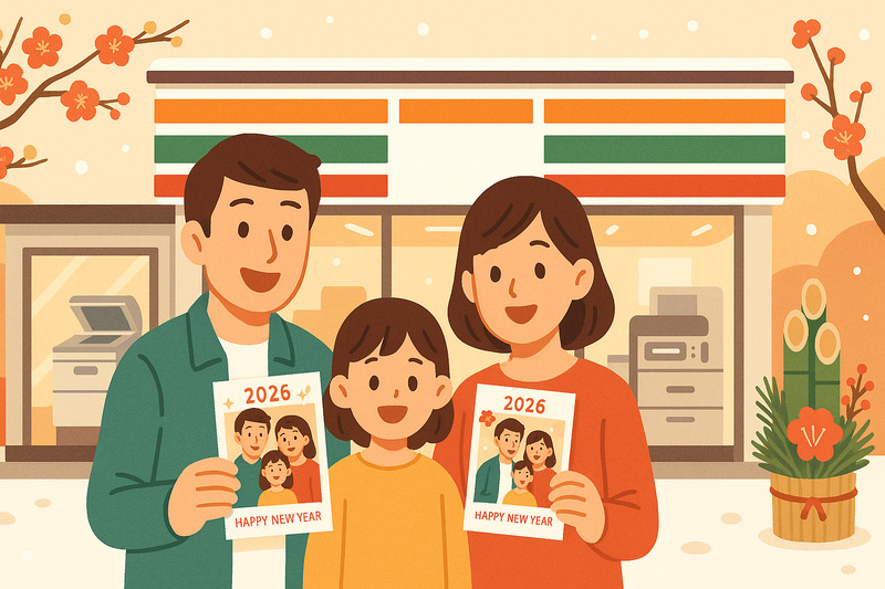 セブンイレブンで年賀状を印刷