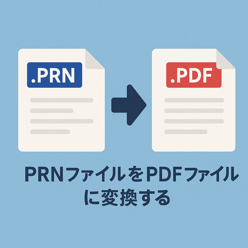 prnファイルをPDFに変換