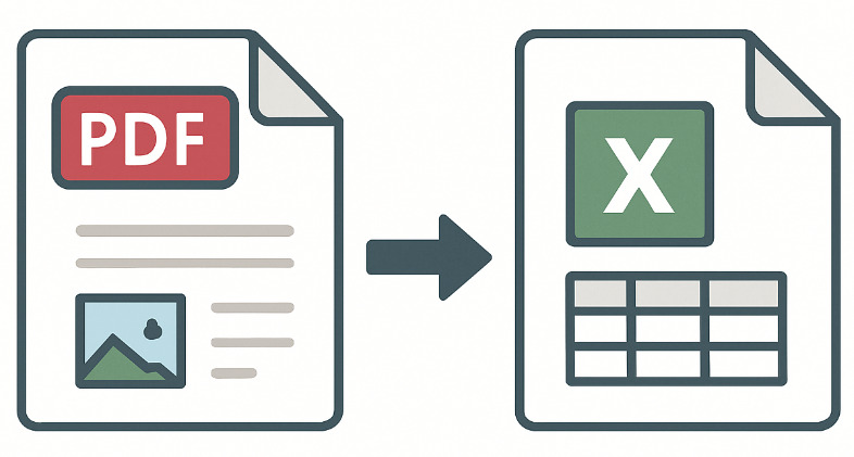 PDFをエクセルに変換するには