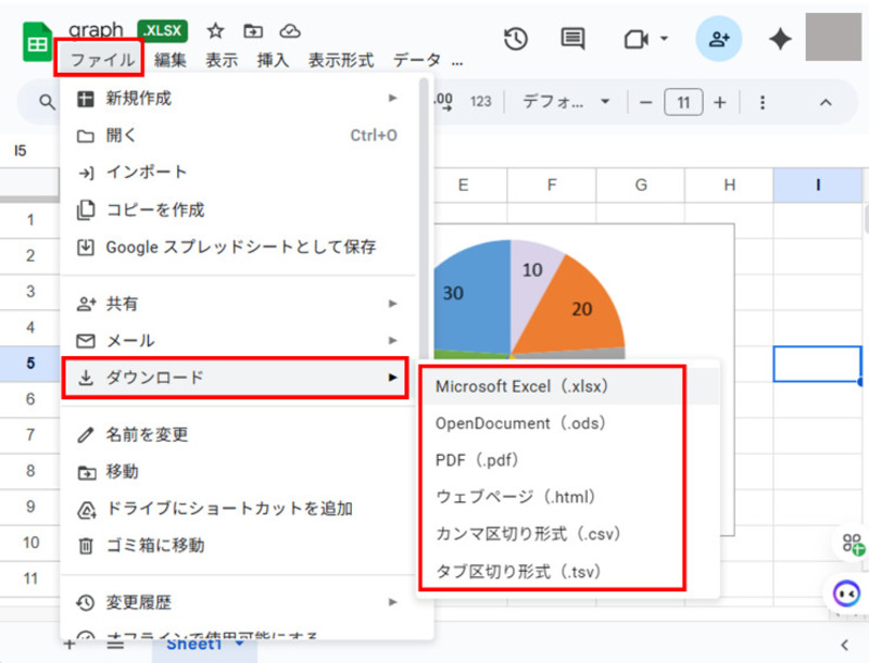 Googleスプレッドシートの変換機能
