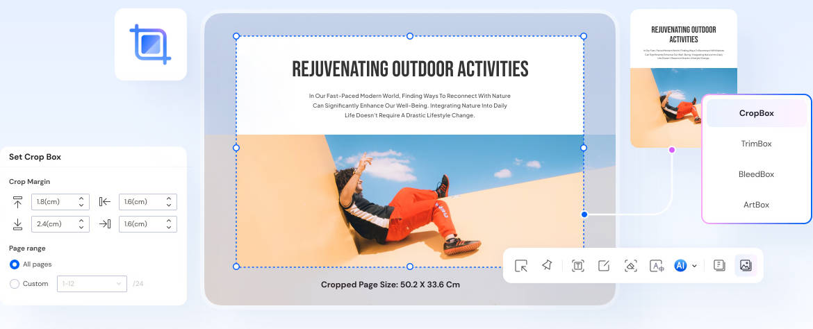 PDFelementを使ってpdfをアウトライン化する