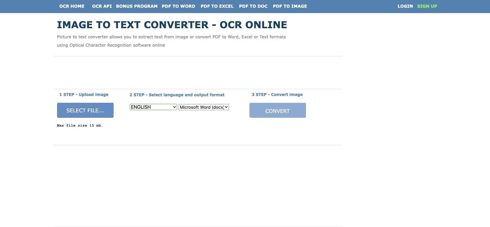 PDF文字起こしができるオンラインサイトOnlineOCR.net