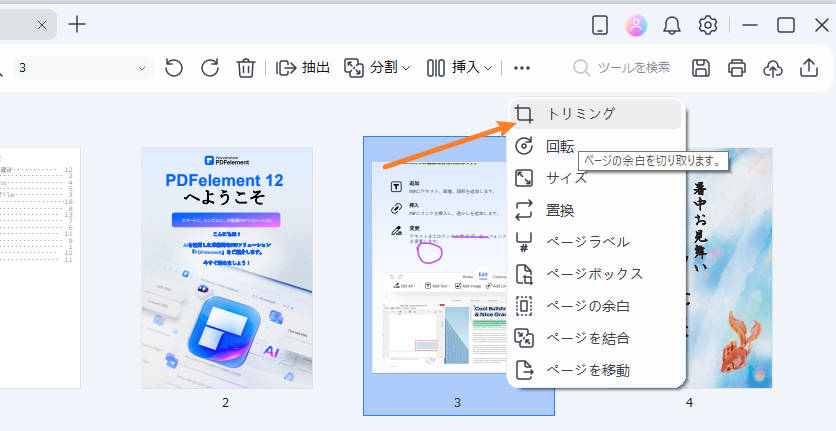 pdfページのサイズ変更