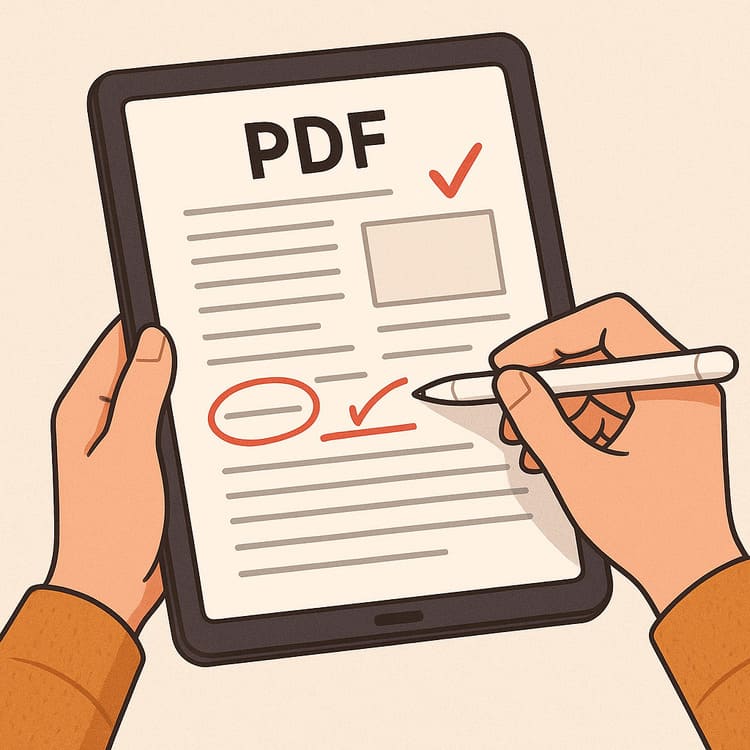 ipadでPDFに書き込む