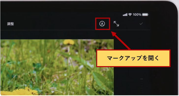 ipadのマークアップを有効にする
