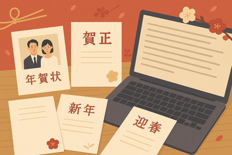 結婚式のタイミング別:年賀状の書き方