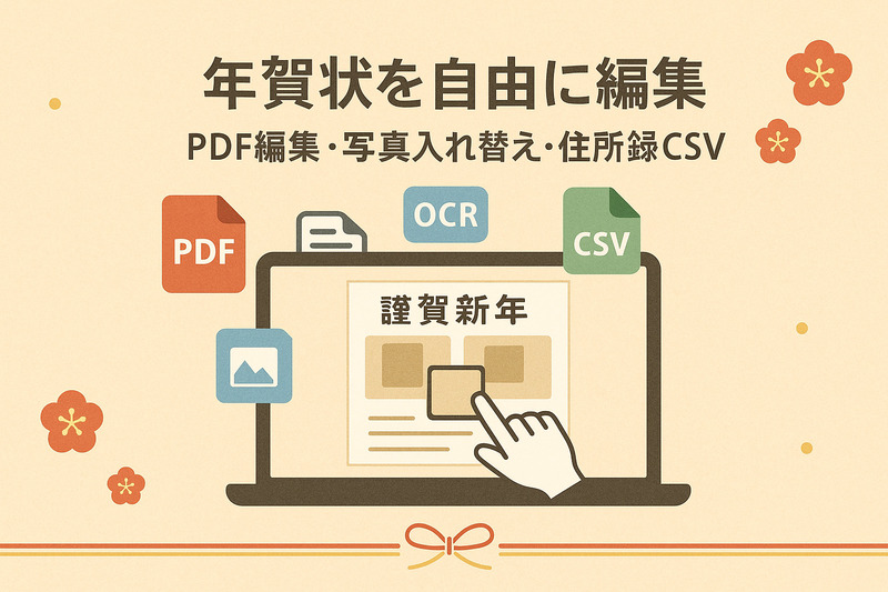PDFelementで年賀状を編集・印刷