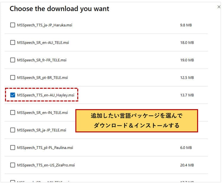 pdf読み上げ言語の追加