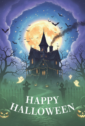 ハロウィンカードテンプレート