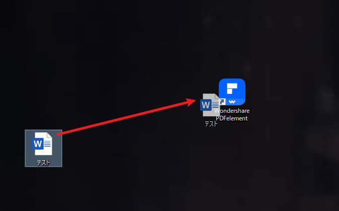Drag the file to PDFelement