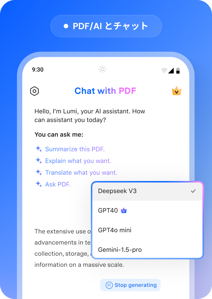 ai chat with pdf on android phone