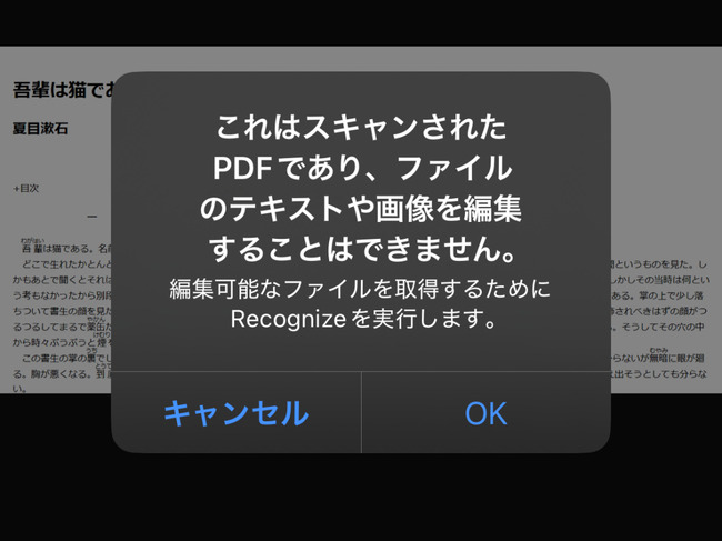 スマホでPDFをテキスト化する