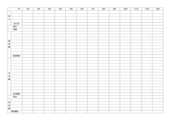 家計簿テンプレート年間支出管理用