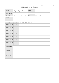 対応経緯報告書（時系列詳細型）