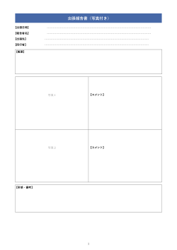 出張報告書（写真付き）